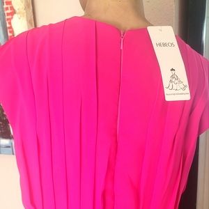 Hot Pink A - Line long Dress
